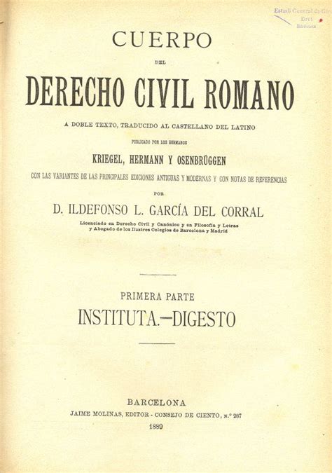 Corpus Iuris Civilis 03 Derecho Romano Wikipedia La Enciclopedia