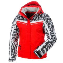 IcePeak Nigella Ski Jacket Women Red White Black Ski Wear