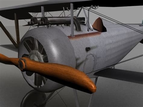 Nieuport 24 Ww1 Biplane 3d Model