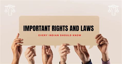 Important Rights Laws Every Indian Should Know