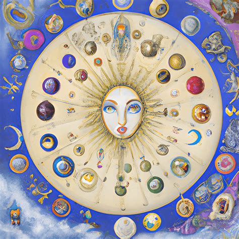 Muted Pastel Astrology Painting · Creative Fabrica