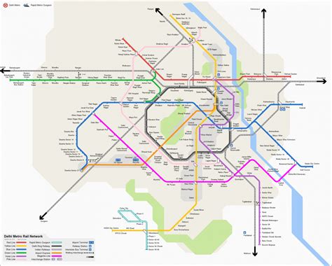 Rapid Metro of the Gurgaon – Metro maps + Lines, Routes, Schedules