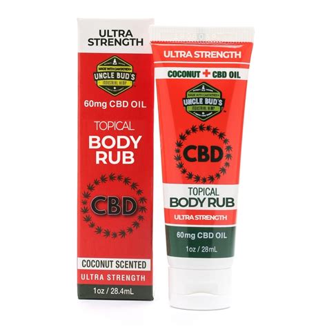 Best Cbd Infused Body Rub 120mg Uncle Bud S Hemp