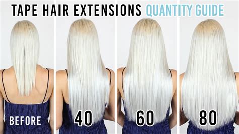 Tape Hair Extensions Quantity Guide Zala Hair Extensions Youtube