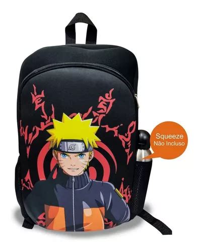 Mochila Escolar Juvenil Volta As Aulas Anime Naruto Neoprene