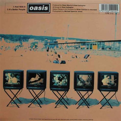 Oasis - Roll With It - Vinyl Clocks