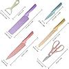 Amazon Colorful Kitchen Knife Set 6 PCS Colored Knives Set With