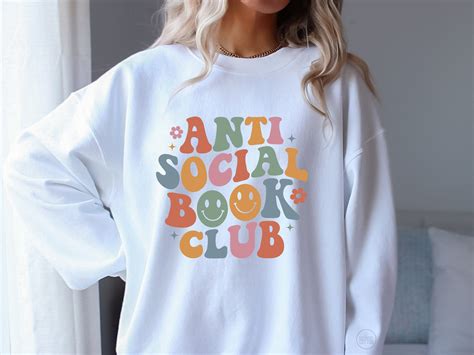 Antisocial Book Club Shirt Bookish Shirt Book Lover Shirt Book Gift