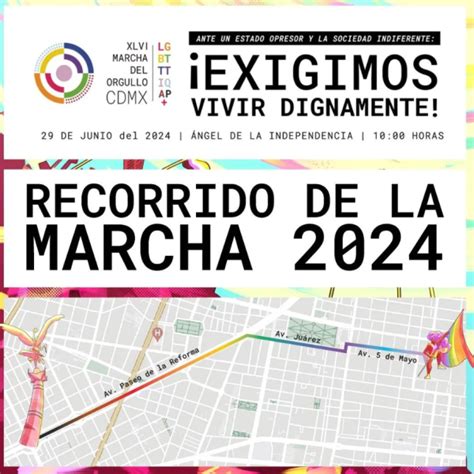 Recorrido De La Marcha LGBT CDMX 2024 Calles Cerradas Alternativas