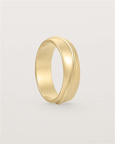Surge Wedding Ring | 6mm | Yellow Gold | Natalie Marie Jewellery