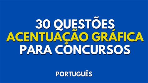 Acentuação Gráfica Para Concurso