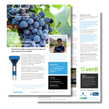 Case Study Meshed Micro Drip Irrigation Viticulture Sensoterra