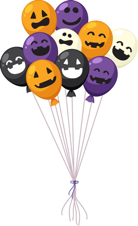 A halloween party balloon on white background 12193336 Vector Art at ...