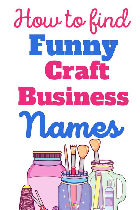 How to Find Funny Craft Business Names: Best Name in 2024