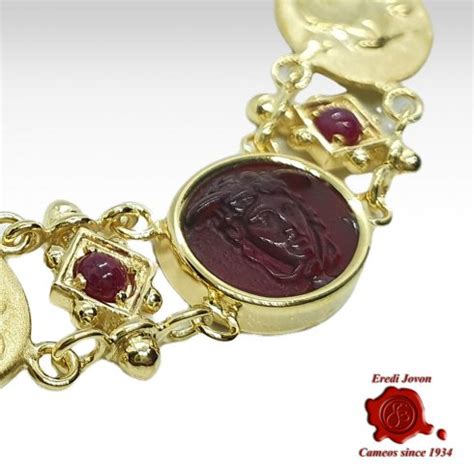 Collier Intaglio Oro Pasta Vitrea Medusa Eredi Jovon Venezia