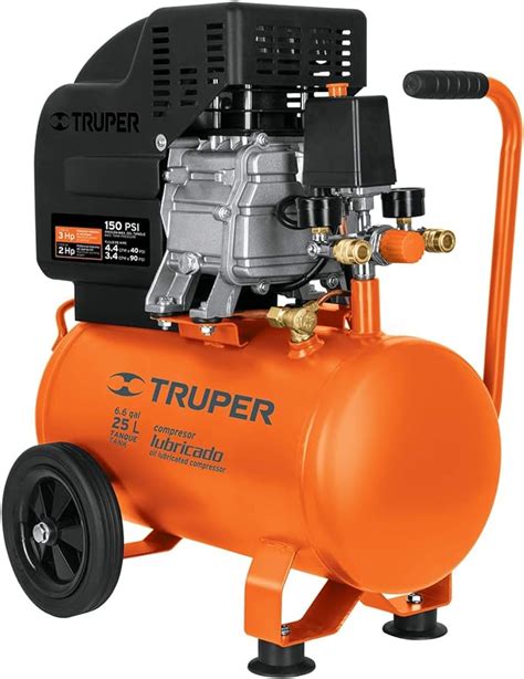 Truper COMP 25LT COMPRESOR DE AIRE 120 V LUBRICADO HORIZONTAL 25 L