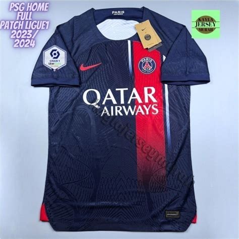 Jual Jersey Bola Player Issue Psg Home Full Patch Top