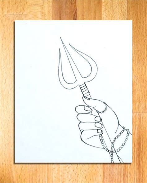 Easy Drawing Of Lord Shiva Hand Holding Trishul Draw Lord Shiva Step By Step Easy Drawings