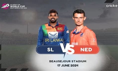 Sl Vs Ned Dream Prediction Match Icc T World Cup