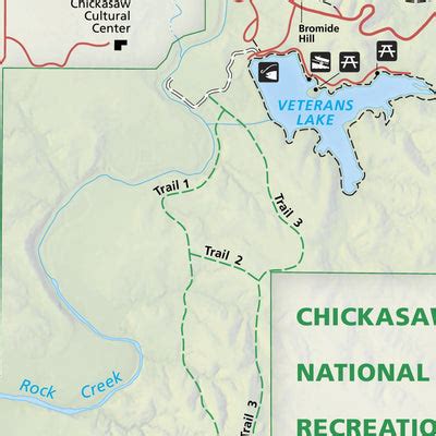 Chickasaw National Recreation Area map by US National Park Service ...