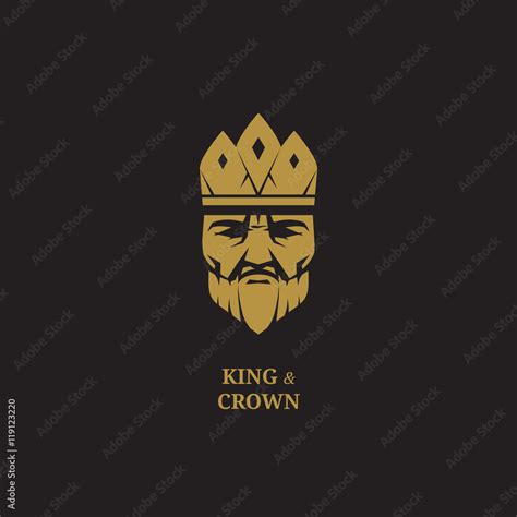 Vektorová Grafika „king Logo Royal Logo Luxury Logo King Face Logo