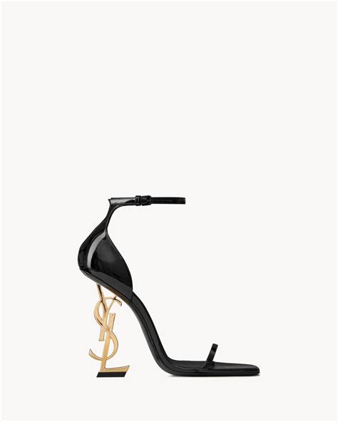 Opyum Sandals In Patent Leather Saint Laurent