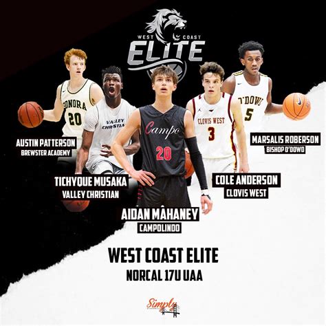 Meet The Team West Coast Elite 17u Norcal Simply Basketball