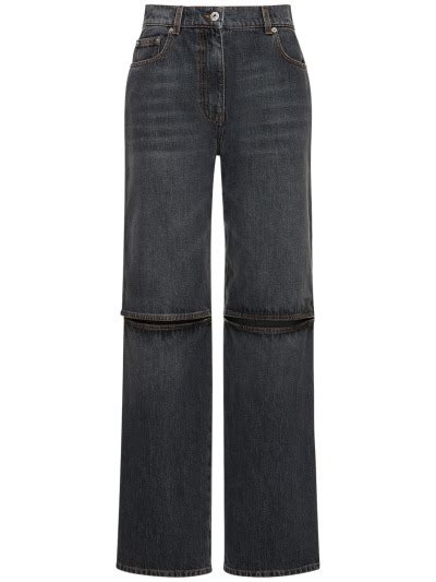 Cut Out Knee Denim Bootcut Jeans Jw Anderson Women Luisaviaroma