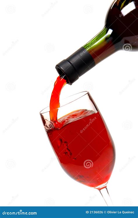 Red Wine Pouring From A Bottle Into A Glass Royalty Free Stock Image Image 2136026