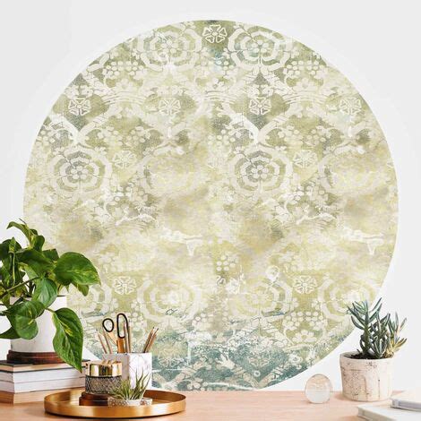 Papier Peint Rond Autocollant Emerald Colored Baroque Dream Ii Cm