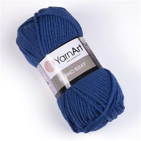 Merino Bulky YarnArt kolor 551 indygo | mmhandmade