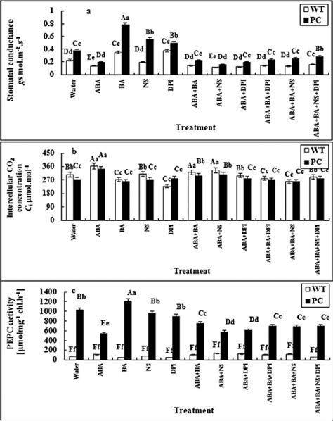 Effects Of The Different Treatments On Stomatal Conductance G S A