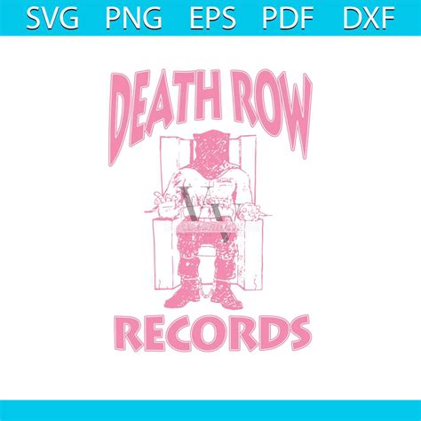 Death Row Records Pink Logo SVG Cutting Digital File - Inspire Uplift