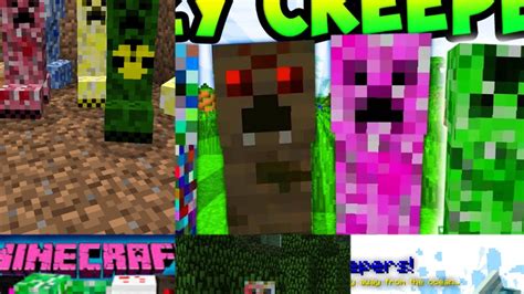 Wacky Creepers Elemental Creepers Y Aqua Creepers Para Minecraft Pelos