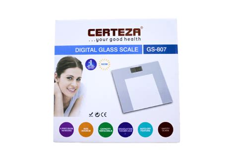 Certeza Digital Body Weight Glass Scale GS 807 PK Electronics