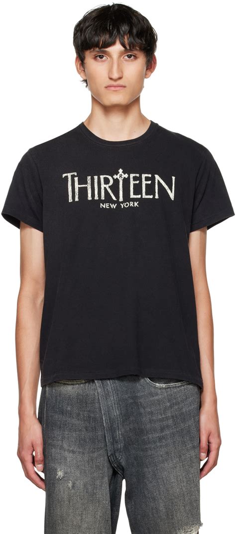 R13 Black Thirteen Gothic T Shirt R13