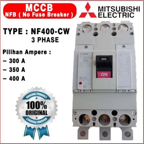 Jual E Katalog Mccb No Fuse Breaker Nf400 Cw 3P Mitsubishi Made In