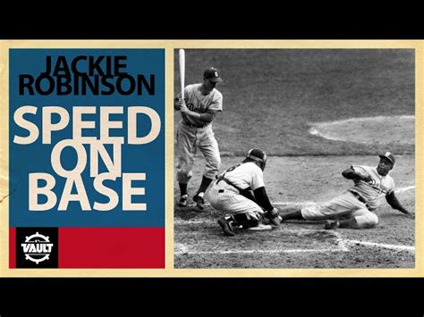 Jackie Robinson Stealing Bases