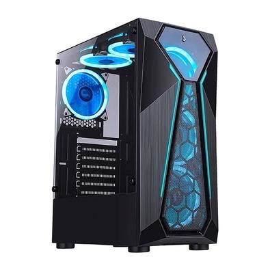 Gabinete Gamer Rise Mode Z Glass Lateral Em Vidro Fum Preto Rm