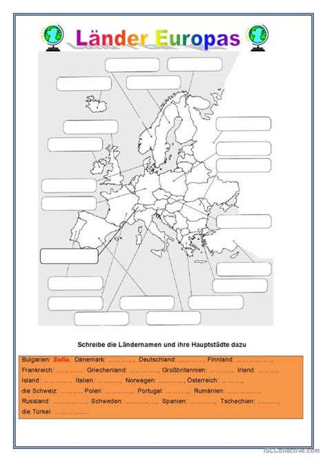 L Nder Europas Deutsch Daf Arbeitsbl Tter Pdf Doc