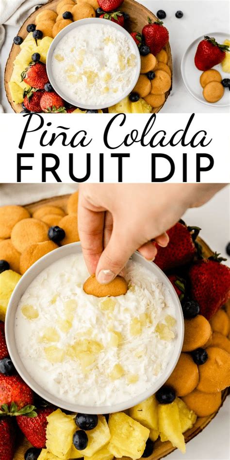 Only Four Ingredients Go Into This Easy Piña Colada Fruit Dip Thats