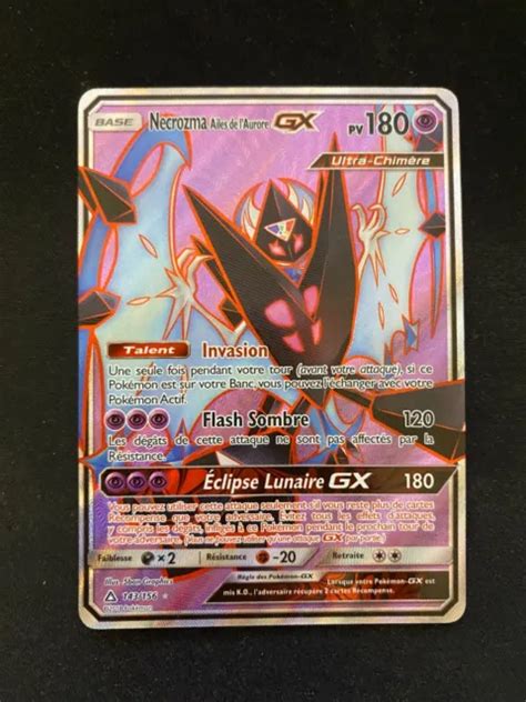 Carte Pok Mon Necrozma Ailes De L Aurore Gx Sl Ultra Prisme Fr