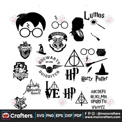 Harry Potter Bundle Svg Instant Download Instant Download