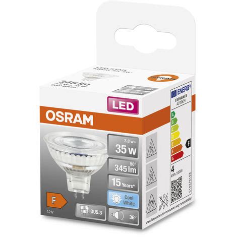 Osram Star Reflektor Led Lampe F R Gu Sockel Klares Glas Kaltwei