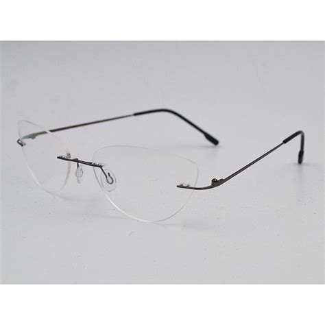 Fonex Titanium Alloy Rimless Glasses Frame Women Ultralight Eyeglasses Prescription Frameless