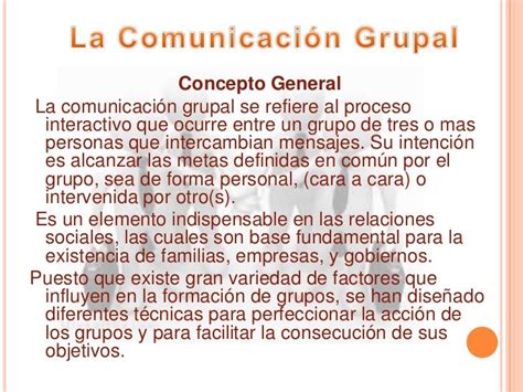 Comunicación Grupal