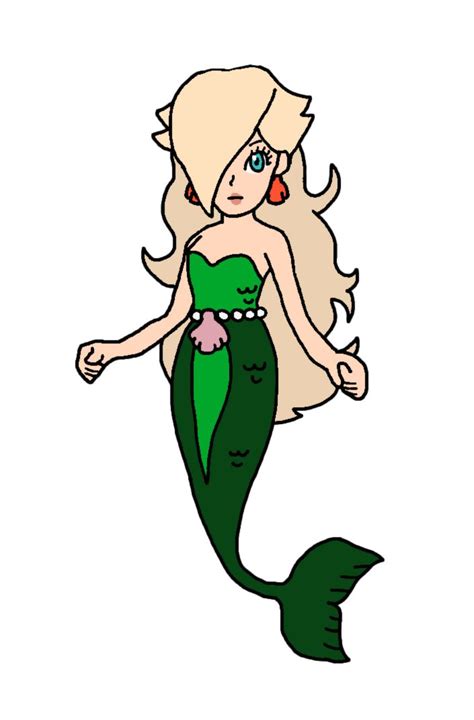 Rosalina Marina Mermaid By Katlime Mermaid Princess Super Mario