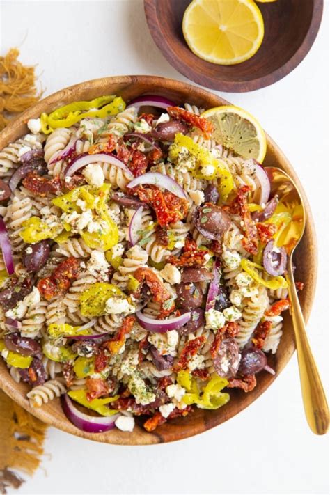 Greek Pasta Salad The Roasted Root