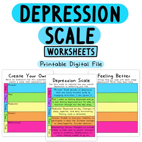 Free Printable Depression Worksheets Printable Templates Your Go To