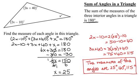 Find Measure Of Each Angle In A Triangle With Sizes X Degrees X